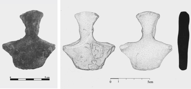 Post Image: Πήλινο ανθρωπόμορφο ειδώλιο της Πρώιμης Χαλκοκρατίας και οστέινα του τύπου της “σπάτουλας” από το Κουκονήσι (Λήμνος)